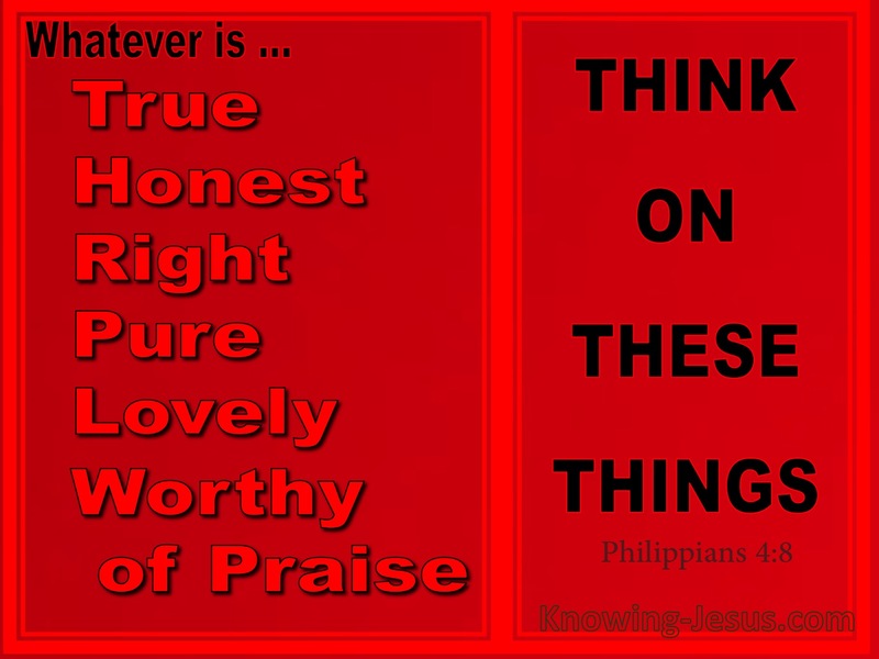 Philippians 4:8 The Mind of Christ (devotional) (scarlet)